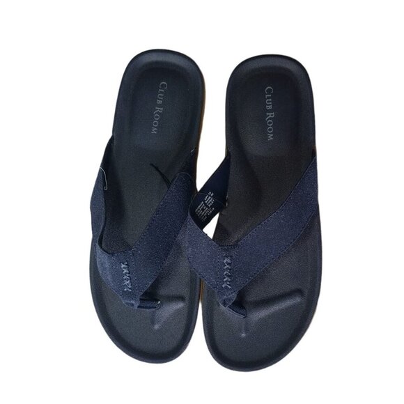 CLUB ROOM, manmade sandals, for men, dark blue, Size 12M, NWT. - Picture 6 of 7